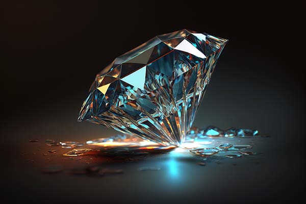 Diamant als Brillant geschliffen